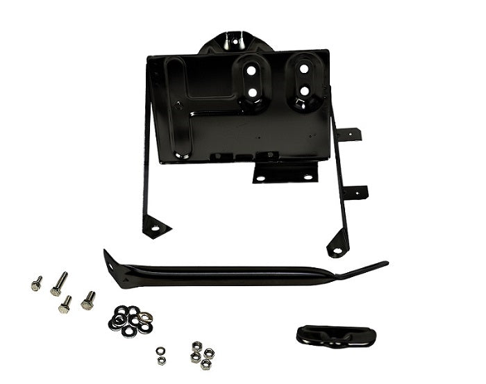 Kentrol Jeep CJ Battery Tray with support arm 76-86 CJ Powdercoat Black Kentrol