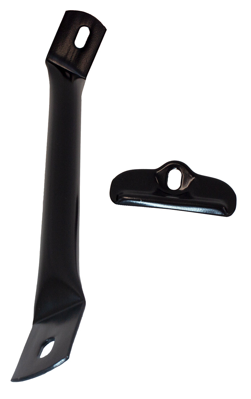 Kentrol Jeep CJ Battery Tray with support arm 76-86 CJ Powdercoat Black Kentrol