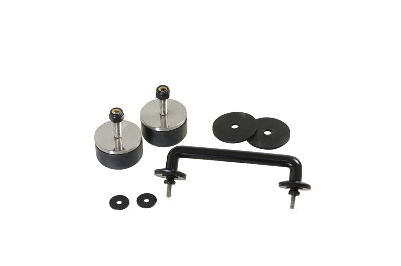 Kentrol Jeep TJ/JK Windshield Tie Down Kit 97-14 Wrangler TJ/JK Powdercoat Black Kentrol