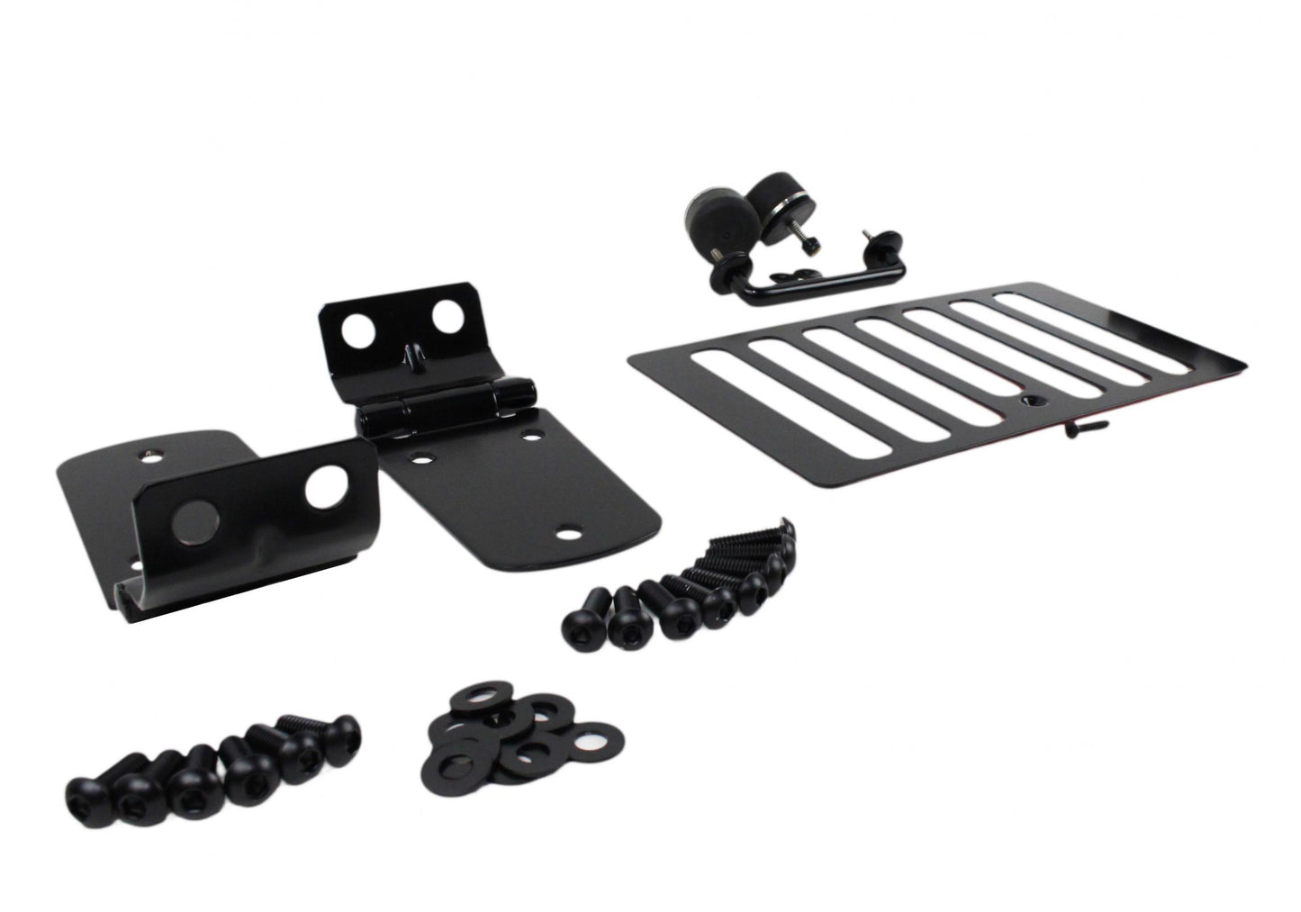 Kentrol Jeep TJ Hood Kit Without Hood Catch 98-06 Wrangler TJ Powdercoat Black Kentrol