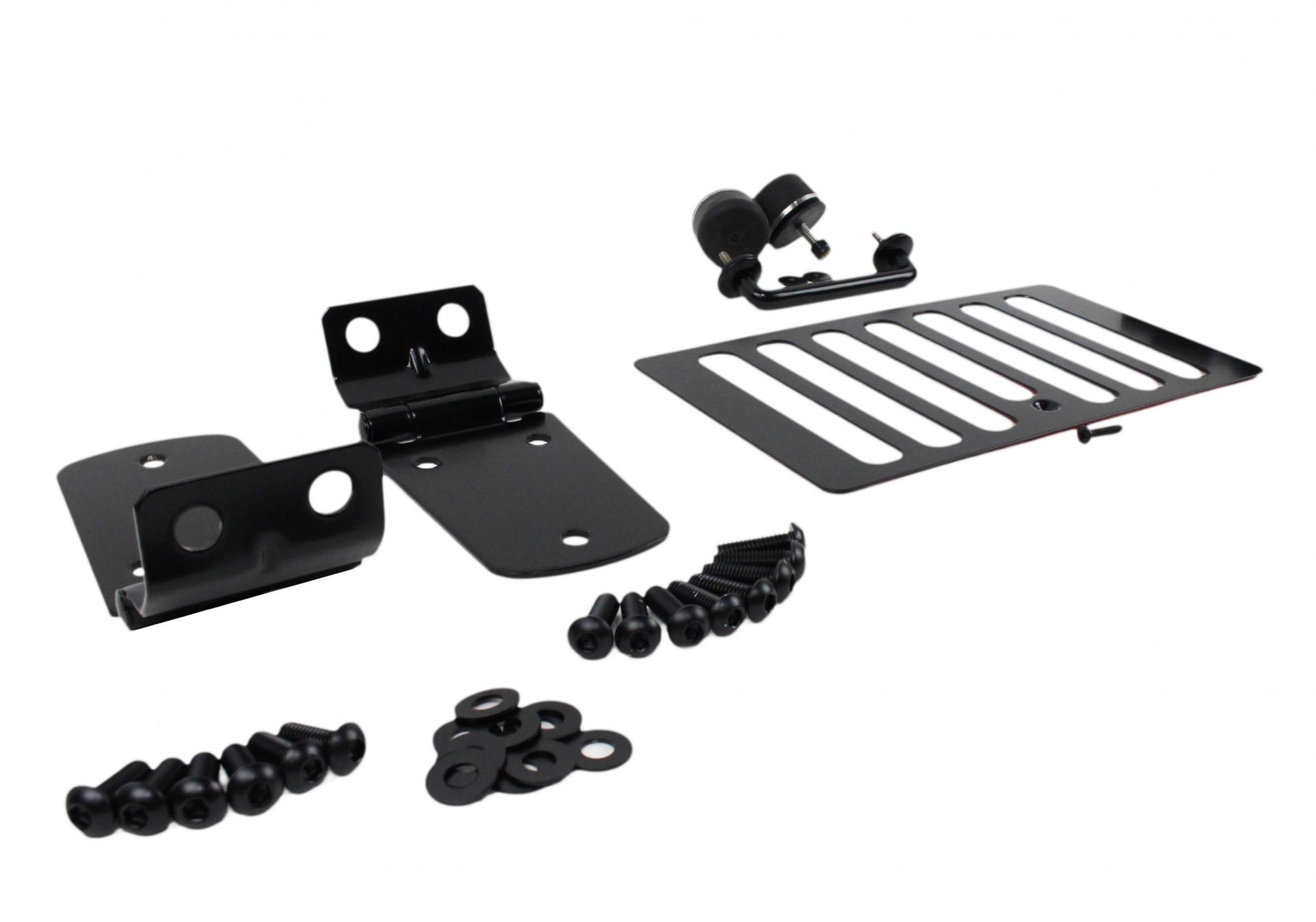 Kentrol Jeep TJ Hood Kit Without Hood Catch 98-06 Wrangler TJ Powdercoat Black Kentrol