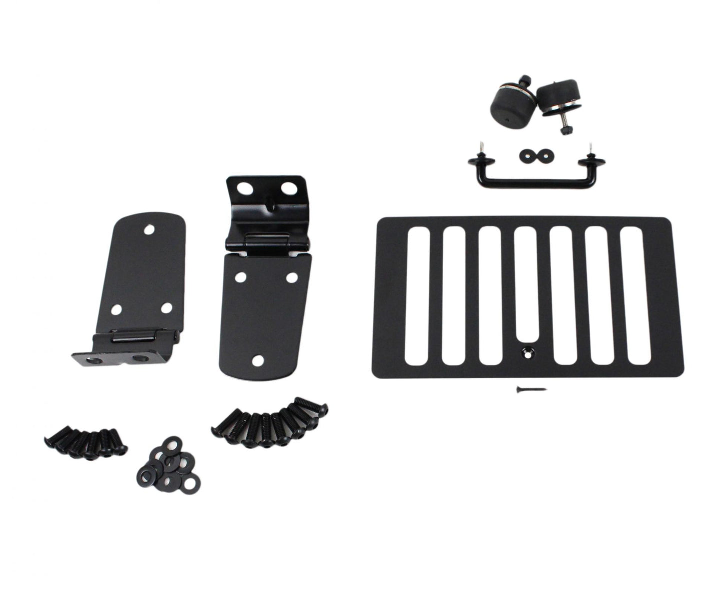 Kentrol Jeep TJ Hood Kit Without Hood Catch 98-06 Wrangler TJ Powdercoat Black Kentrol
