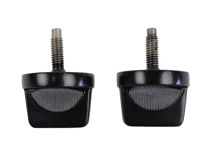 Jeep CJ/YJ Windshield Knobs Pair 76-95 CJ and Wrangler YJ Powdercoat Black Kentrol-4