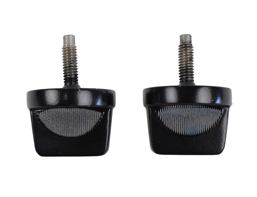 Jeep CJ/YJ Windshield Knobs Pair 76-95 CJ and Wrangler YJ Powdercoat Black Kentrol-4