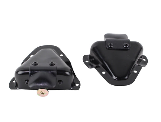 Jeep CJ/YJ Interior Door Latch Brackets Pair 81-95 CJ and Wrangler YJ Powdercoat Black Kentrol-1