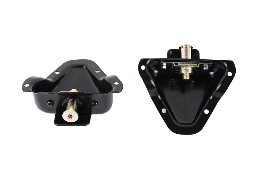 Kentrol Jeep CJ/YJ Interior Door Latch Brackets Pair 81-95 CJ and Wrangler YJ Powdercoat Black Kentrol