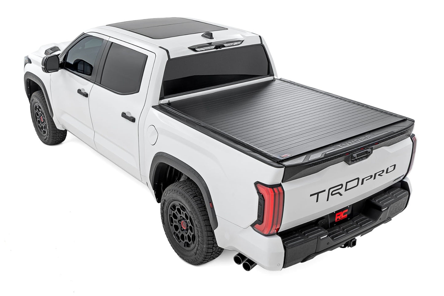 Hard Roll Up Bed Cover 5 Foot 7 Inch Bed Toyota Tundra 2WD/4WD (2022-2026) Rough Country-2