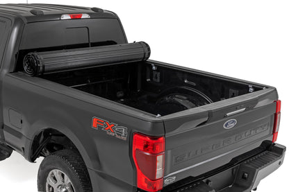 Hard Roll Up Bed Cover 6 Foot 10 Inch Bed Ford F-250/F-350 Super Duty (17-26) Rough Country-1