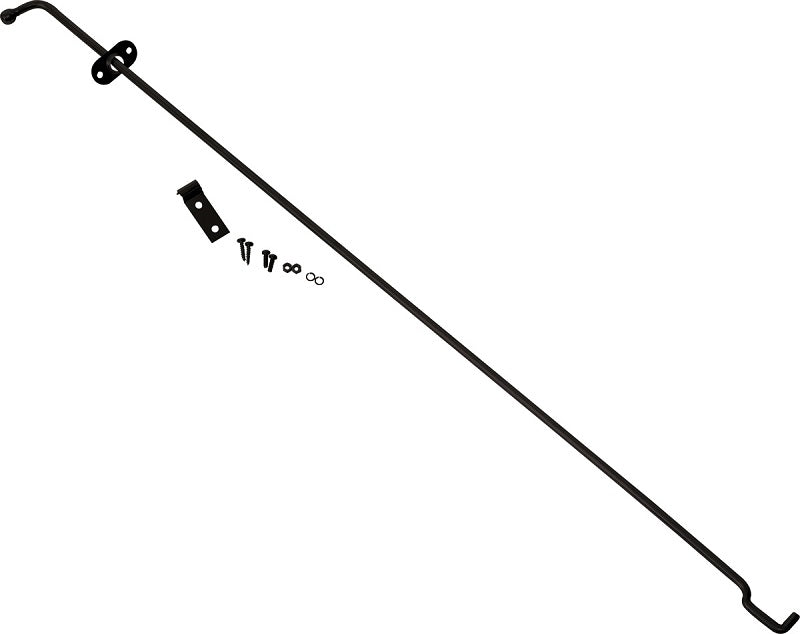 Kentrol Jeep TJ Hood Prop Rod 97-06 Wrangler TJ Powdercoat Black Kentrol