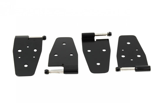 Jeep TJ Door Hinge Set 4 Pieces 97-06 Wrangler TJ Powdercoat Black Kentrol-1