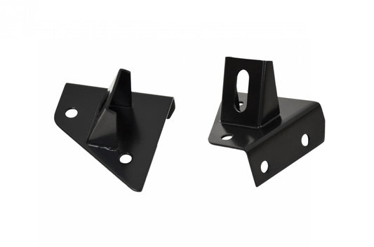 Jeep CJ/YJ Light Bracket Pair 76-95 CJ and Wrangler YJ Powdercoat Black Kentrol-1