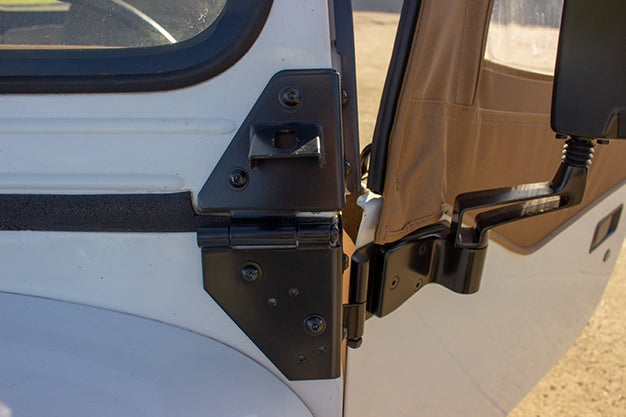 Kentrol Jeep CJ/YJ Light Bracket Pair 76-95 CJ and Wrangler YJ Powdercoat Black Kentrol