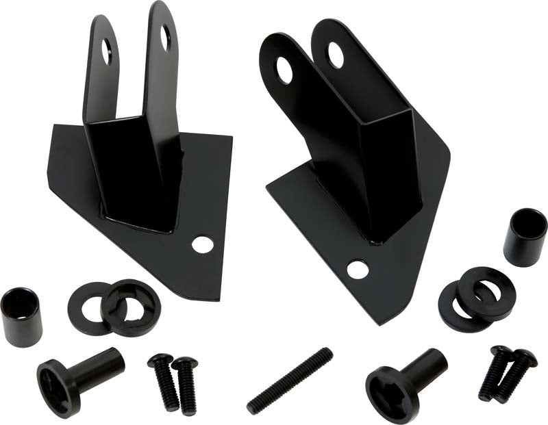 Kentrol Jeep YJ Mirror Relocation Bracket Pair 87-95 Wrangler TJ Powdercoat Black Kentrol