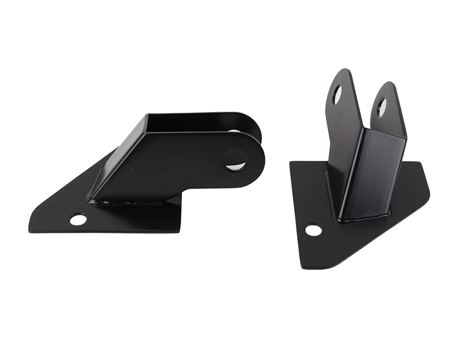 Kentrol Jeep YJ Mirror Relocation Bracket Pair 87-95 Wrangler TJ Powdercoat Black Kentrol