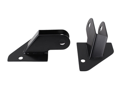 Jeep YJ Mirror Relocation Bracket Pair 87-95 Wrangler TJ Powdercoat Black Kentrol-1