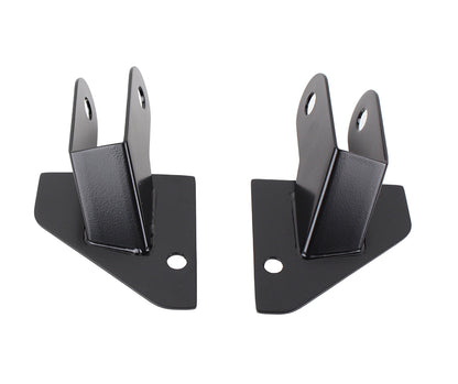 Jeep YJ Mirror Relocation Bracket Pair 87-95 Wrangler TJ Powdercoat Black Kentrol-2