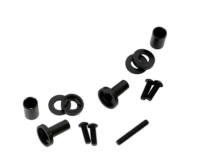 Jeep YJ Mirror Relocation Bracket Pair 87-95 Wrangler TJ Powdercoat Black Kentrol-4