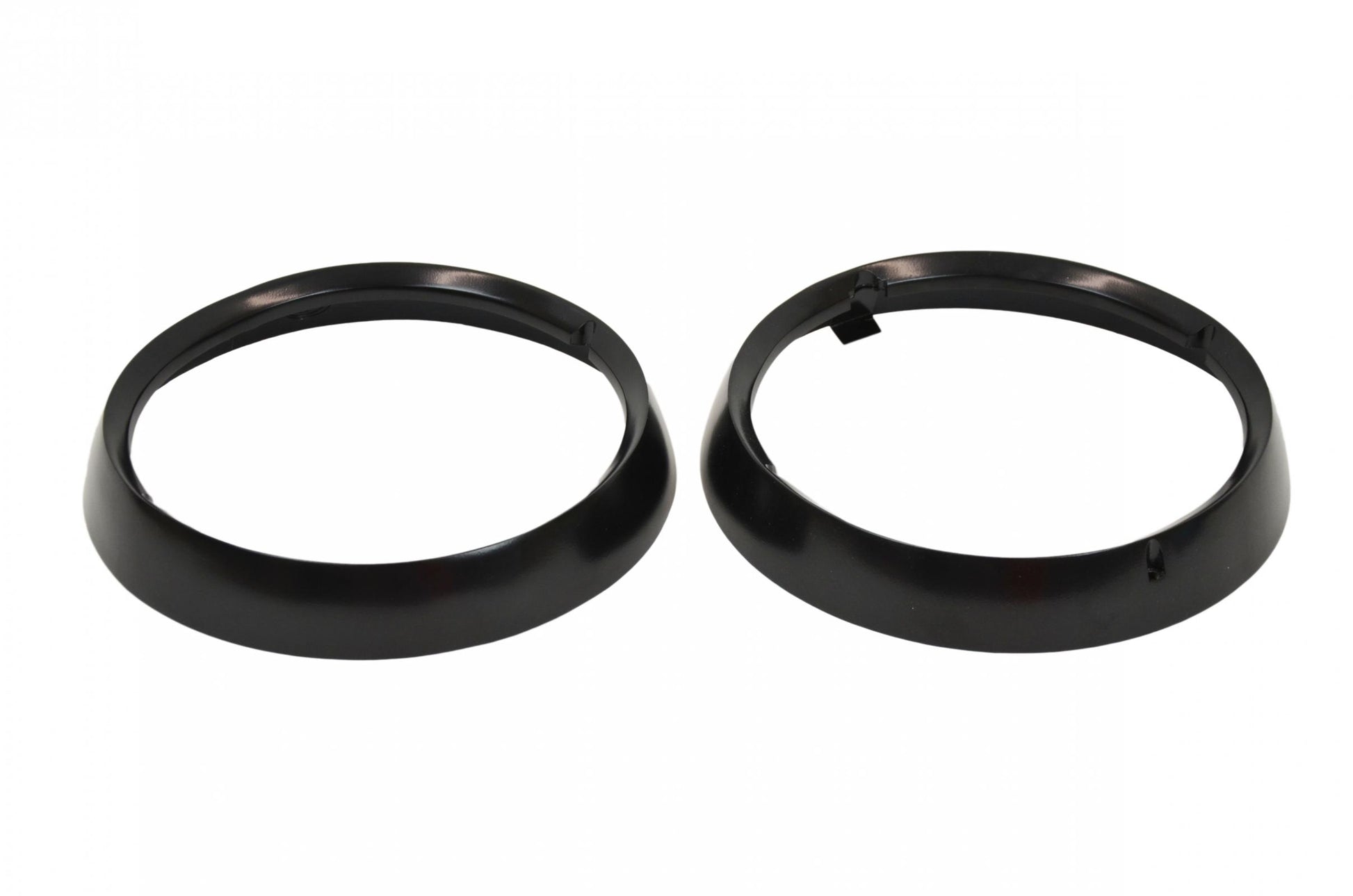 Kentrol Jeep CJ Headlight Bezels Pair 72-86 CJ Powdercoat Black Kentrol