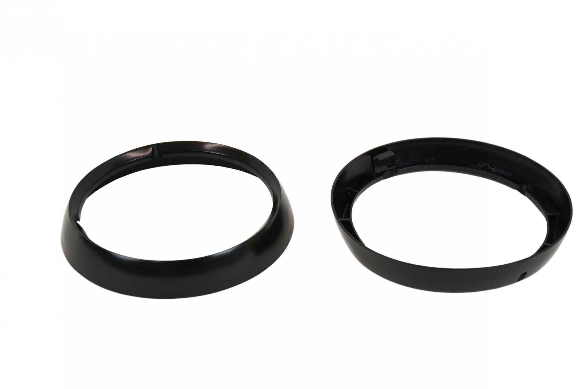 Kentrol Jeep CJ Headlight Bezels Pair 72-86 CJ Powdercoat Black Kentrol
