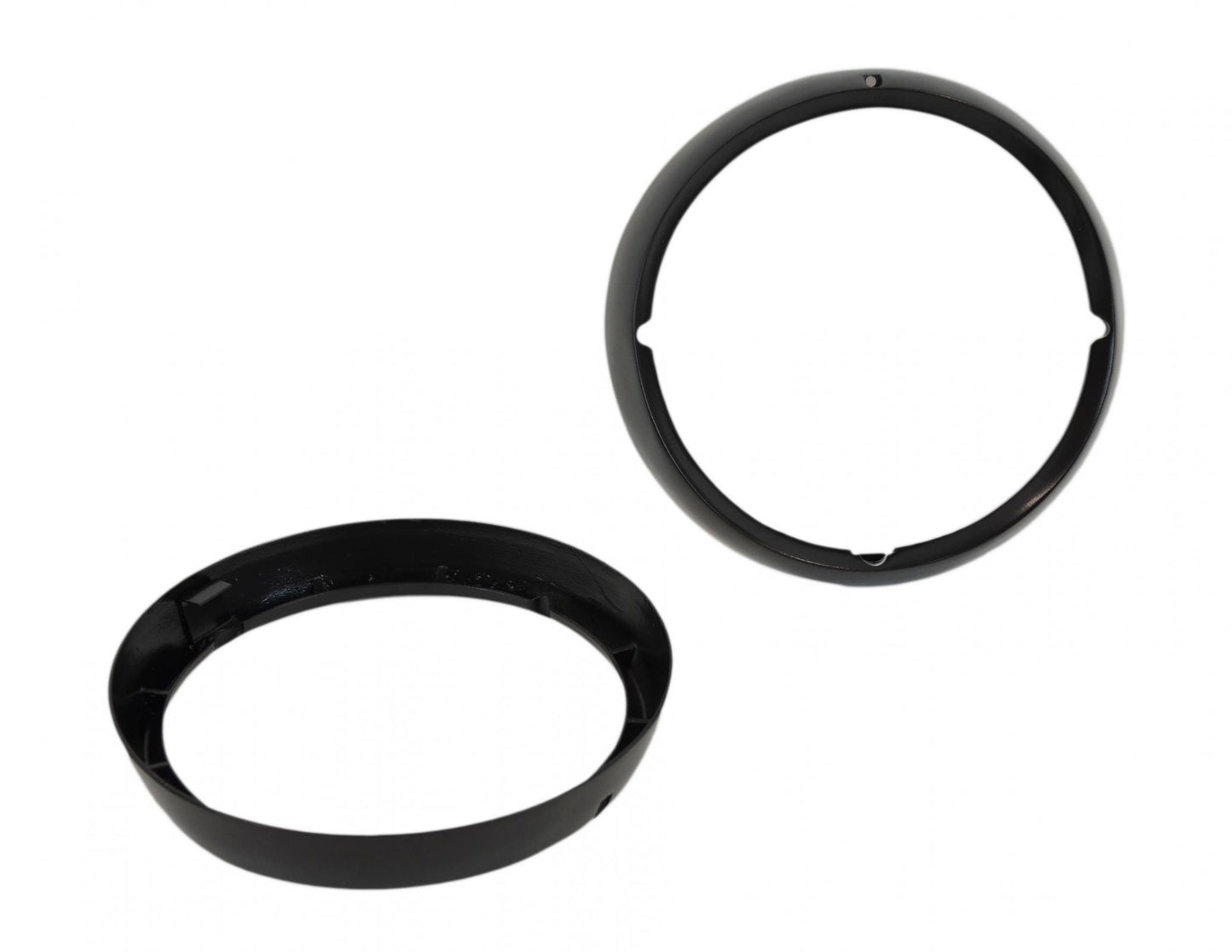 Kentrol Jeep CJ Headlight Bezels Pair 72-86 CJ Powdercoat Black Kentrol
