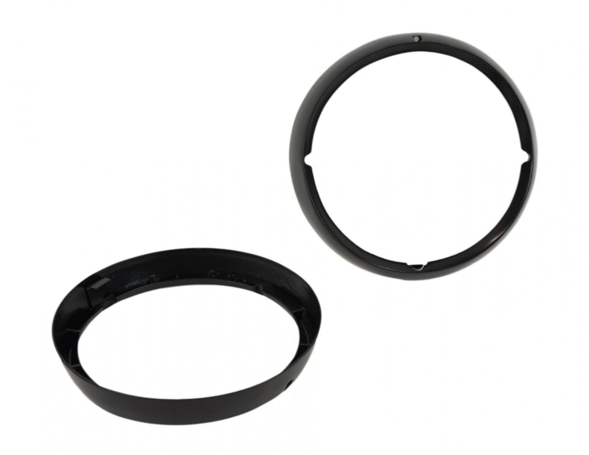 Kentrol Jeep CJ Headlight Bezels Pair 72-86 CJ Powdercoat Black Kentrol