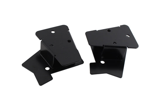 Jeep TJ Mirror Relocation Bracket Pair 03-06 Wrangler TJ Powdercoat Black Kentrol-1