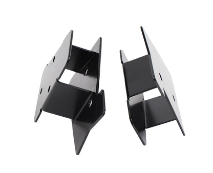 Jeep TJ Mirror Relocation Bracket Pair 03-06 Wrangler TJ Powdercoat Black Kentrol-3