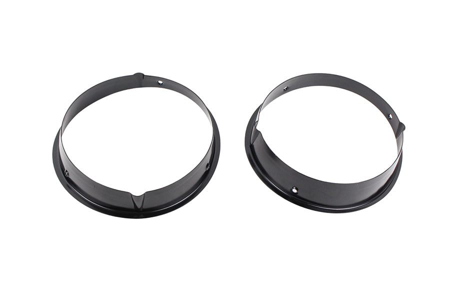 Kentrol Jeep TJ Headlight Bezels Pair 97-06 Wrangler TJ Powdercoat Black Kentrol