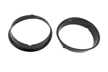 Jeep TJ Headlight Bezels Pair 97-06 Wrangler TJ Powdercoat Black Kentrol-2