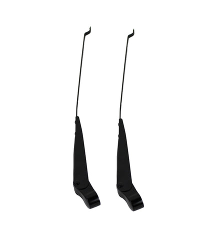 Jeep CJ Windshield Wiper Arms Pair 68-86 CJ Powdercoat Black Kentrol-3