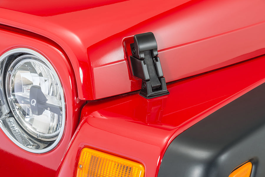 Kentrol Jeep CJ/YJ Hood Catch Pair TJ Style 42-95 CJ and Wrangler YJ Powdercoat Black Kentrol