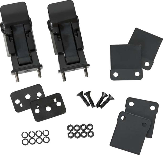 Jeep CJ/YJ Hood Kit With TJ Style Hood Catch 78-95 CJ and Wrangler YJ Powdercoat Black Kentrol-1