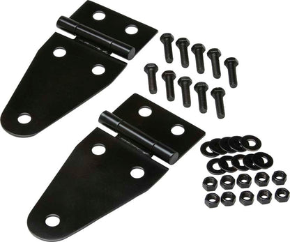 Jeep CJ/YJ Hood Kit With TJ Style Hood Catch 78-95 CJ and Wrangler YJ Powdercoat Black Kentrol-2