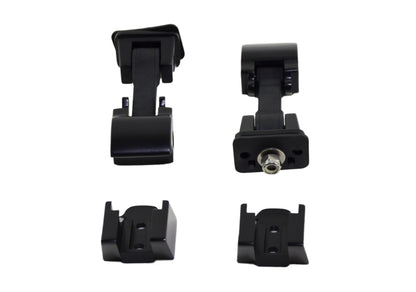 Jeep JK Hood Catch Pair 07-18 Wrangler JK Powdercoat Black Kentrol-4