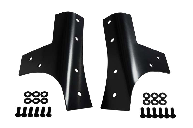 Kentrol Jeep JK Windshield Supports Pair 07-18 Wrangler JK Powdercoat Black Kentrol