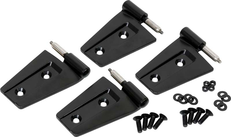 Kentrol Jeep JK Door Hinge Set 4 Pieces 2 Door 07-18 Wrangler JK Powdercoat Black Kentrol