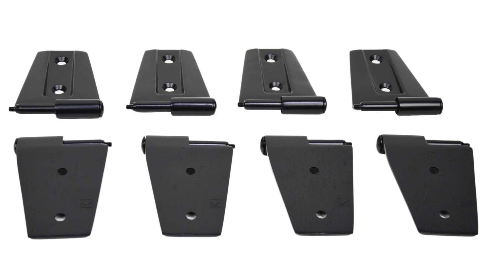 Kentrol Jeep JK Door Hinge Set 8 Pieces 4 Door 07-18 Wrangler JK Powdercoat Black Kentrol