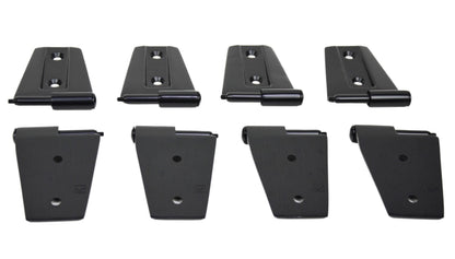Jeep JK Door Hinge Set 8 Pieces 4 Door 07-18 Wrangler JK Powdercoat Black Kentrol-2