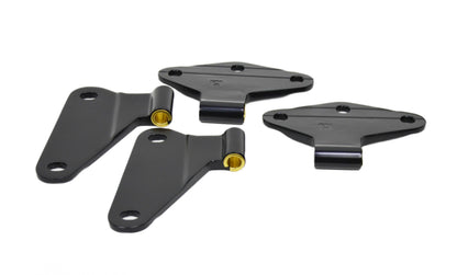 Jeep JK Body Door Hinge Set 4 Pieces 2 Door 07-18 Wrangler JK Powdercoat Black Kentrol-1