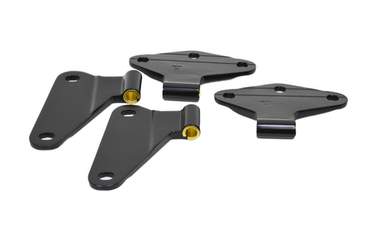 Jeep JK Body Door Hinge Set 4 Pieces 2 Door 07-18 Wrangler JK Powdercoat Black Kentrol-1