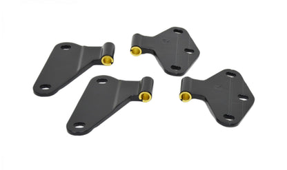 Jeep JK Body Door Hinge Set 4 Pieces 2 Door 07-18 Wrangler JK Powdercoat Black Kentrol-2