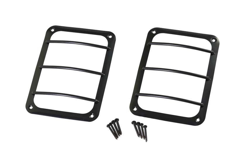 Kentrol Jeep JK Taillight Guard Pair 07-18 Wrangler JK Powdercoat Black Kentrol