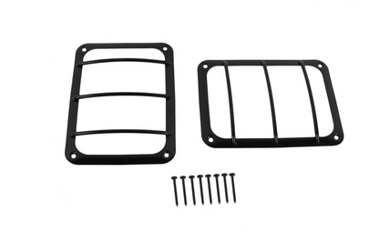 Jeep JK Taillight Guard Pair 07-18 Wrangler JK Powdercoat Black Kentrol-1