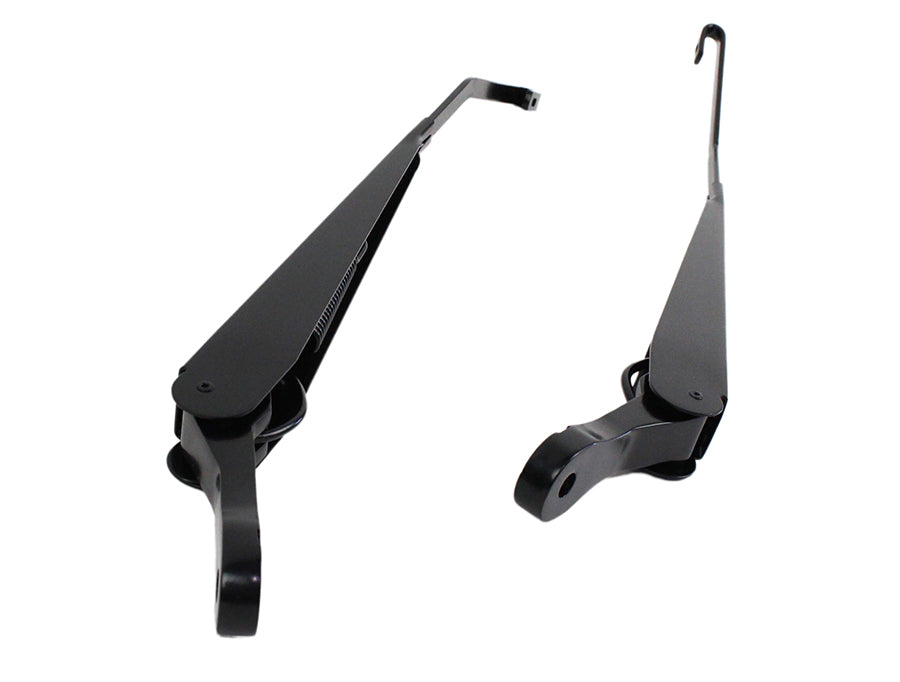 Jeep JK Windshield Wiper Arms Pair 07-18 Wrangler JK Powdercoat Black Kentrol-1