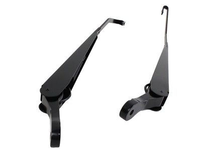 Jeep JK Windshield Wiper Arms Pair 07-18 Wrangler JK Powdercoat Black Kentrol-1