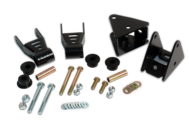 Front Shackle Reversal Kit Jeep Wrangler YJ 4WD (1987-1995) Rough Country