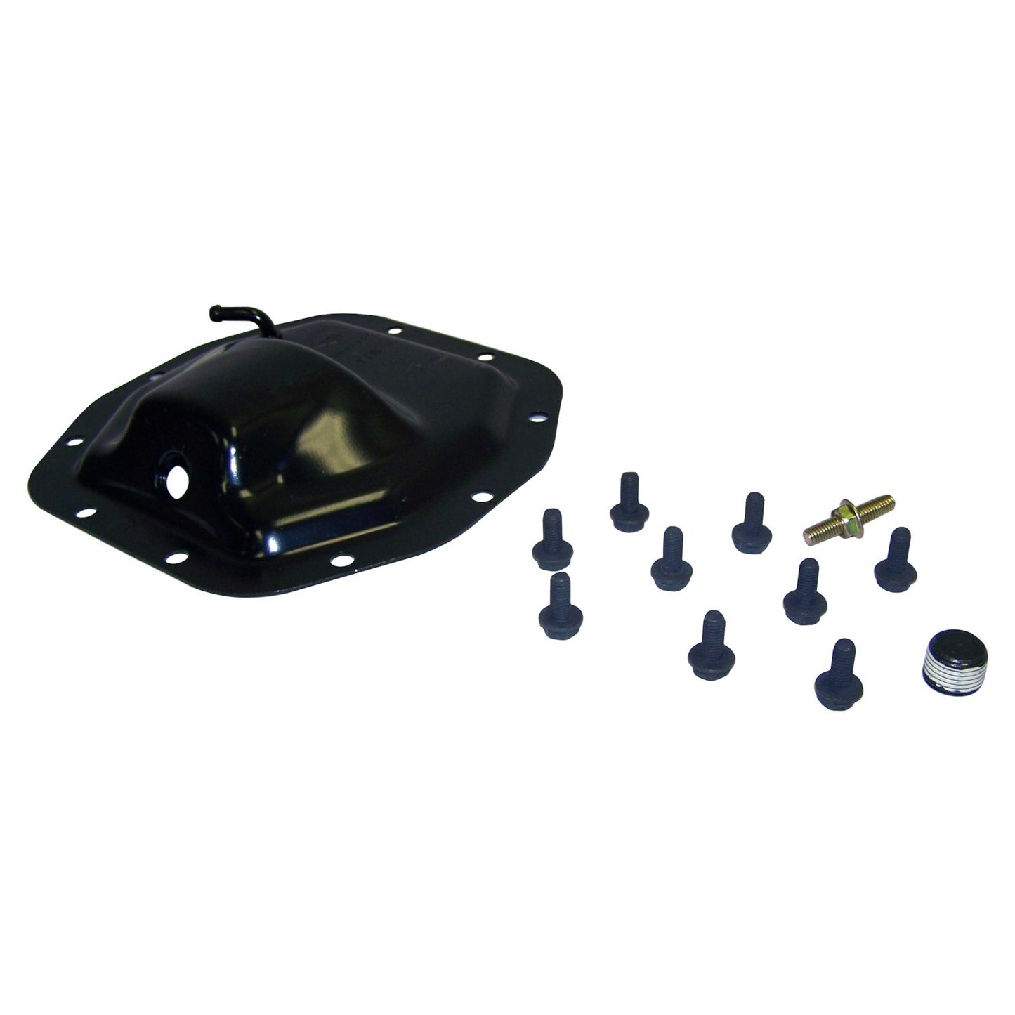 Front Differential Cover Kit for 02-07 Jeep KJ Liberty, Incl Cover, Bolts & Plug Crown Automotive