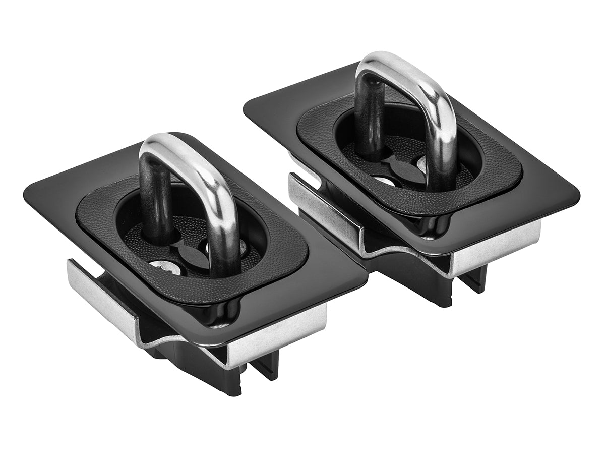 Gunmetal Flush Fit Retractable Tie-Down Anchors '95 -Up Dodge RAM 1500/2500/3500 14 -19 Toyota Tundra Crew Max 22+ Hyundai Santa SpeedStrap