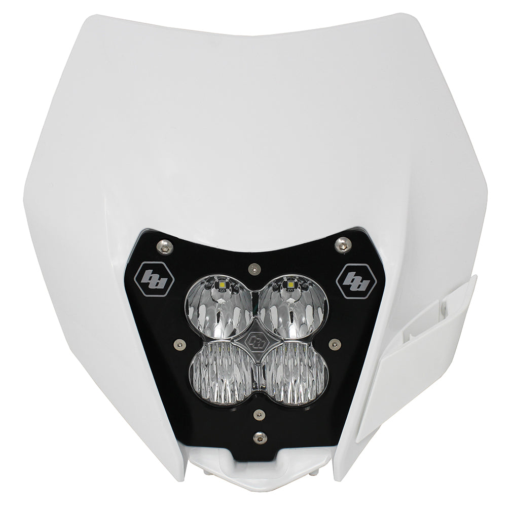 KTM Headlight Kit DC 08-14 W/Headlight Shell White XL Pro Series Baja Designs