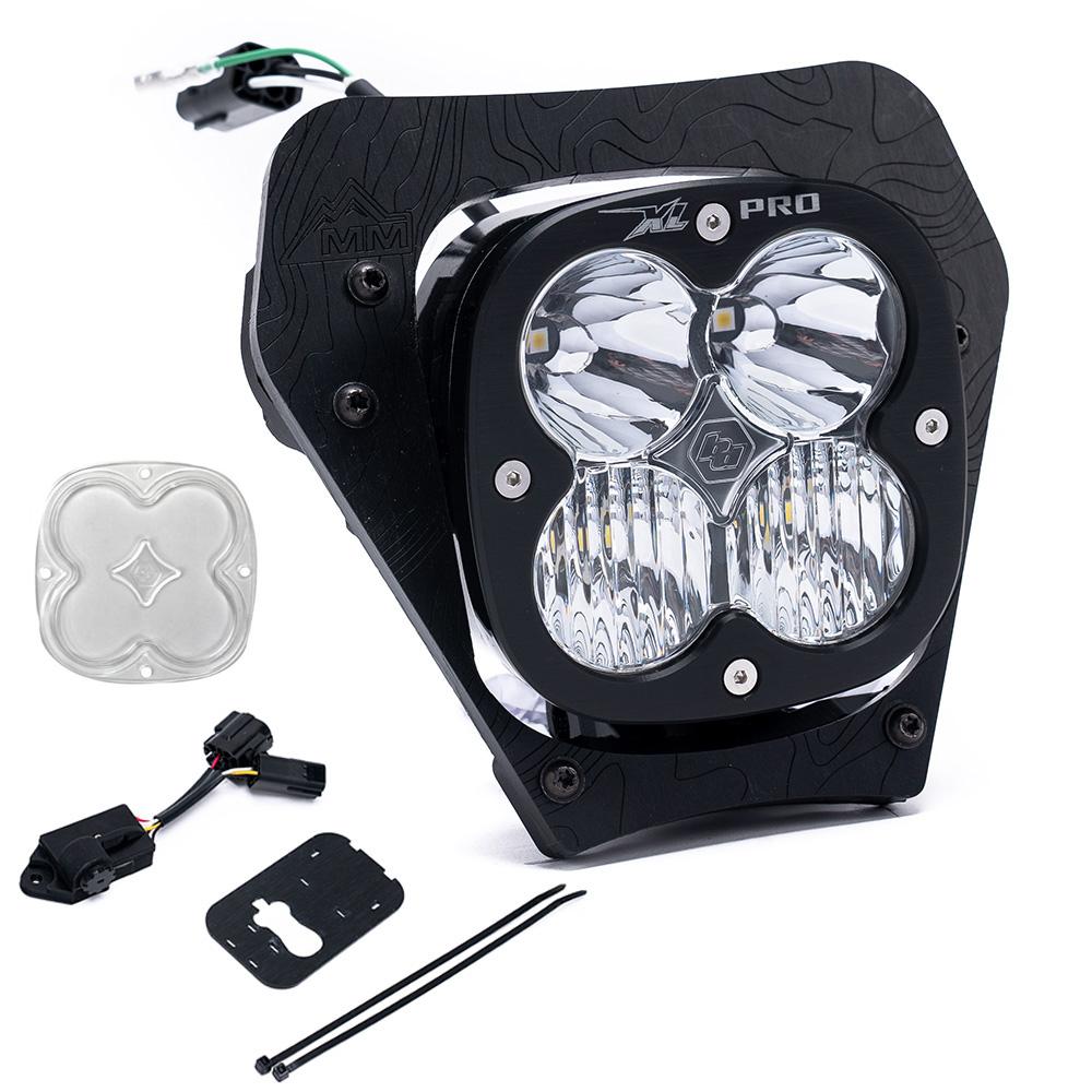 KTM XL Pro D/C Headlight Kit w/ Dimmer 2024 450 XCF-W 350 XW-F 500 XW-F 150 XC-W 250 XC-W 300 XC-W Spot Clear Baja Designs